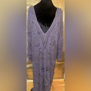 Zara New Size S/M Purple Beaded Dress